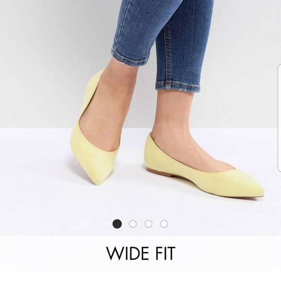 ASOS Shoes - New ASOS wide fit 8.5 yellow flats